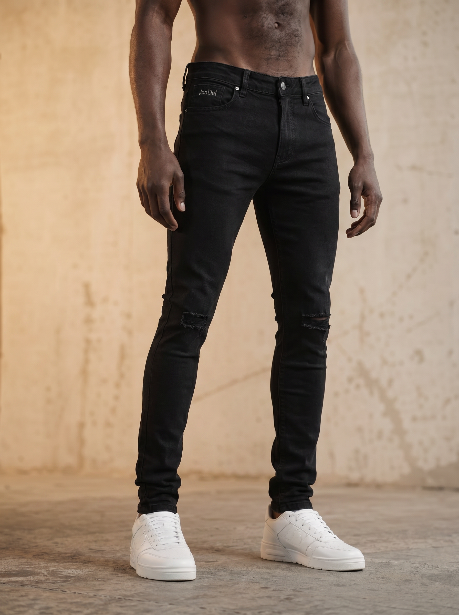 JonDel Slim Fit Black Denim