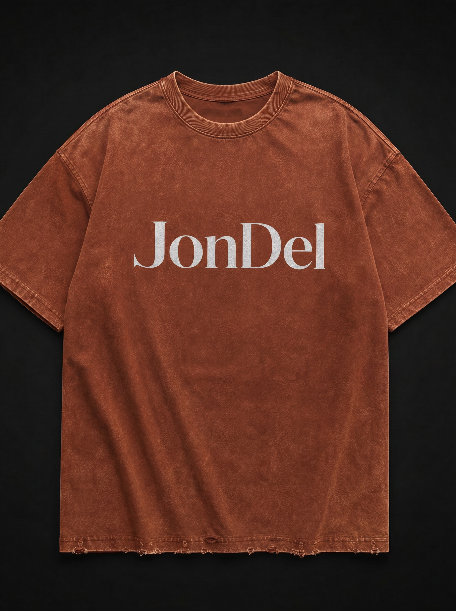 JonDel Rust Distressed Tee