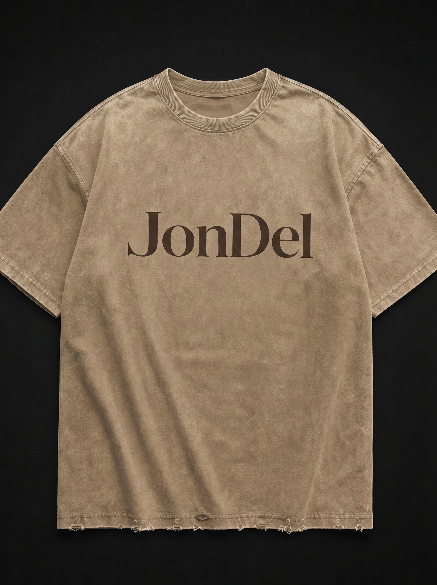 JonDel Sand Distressed Tee