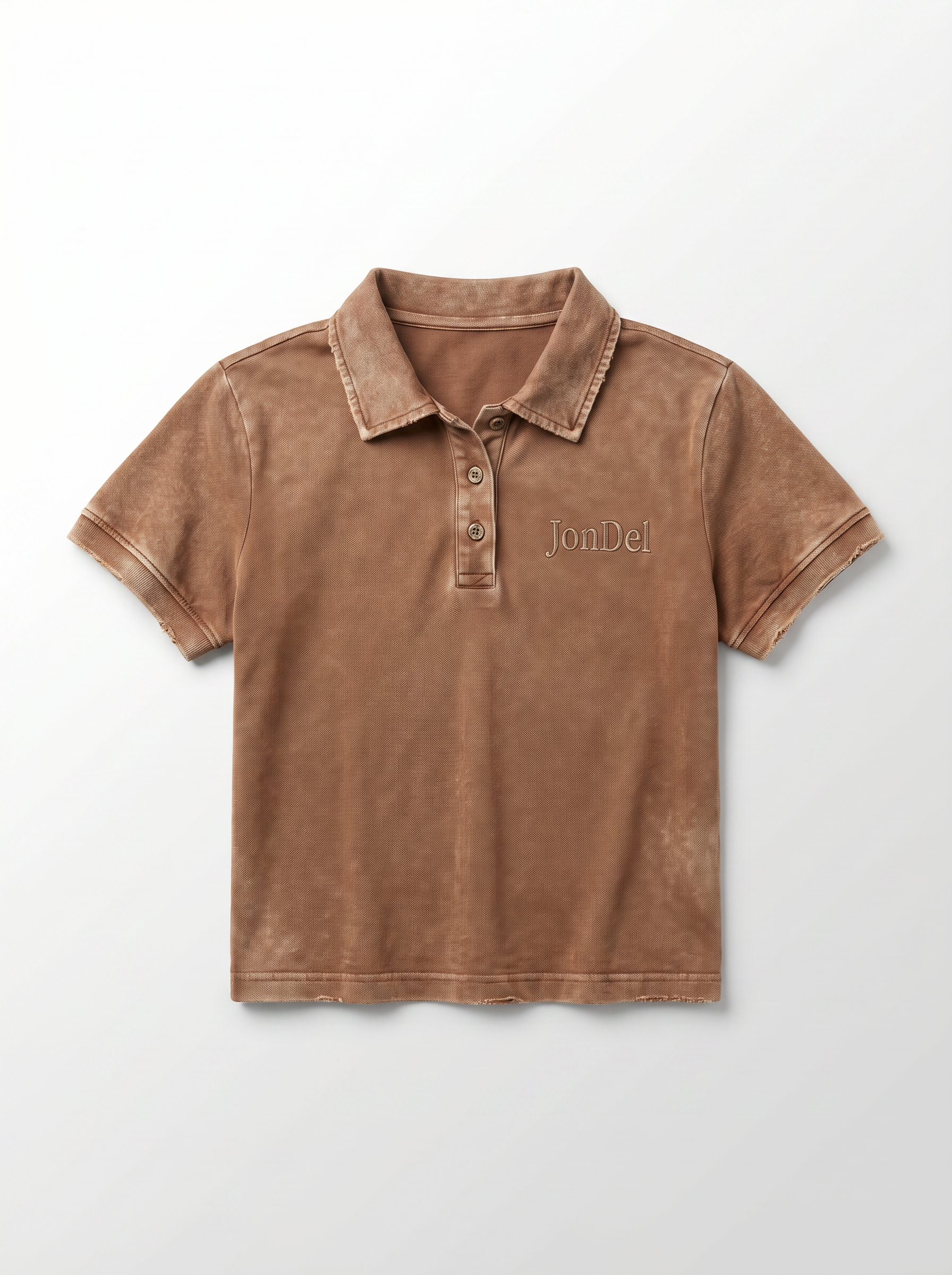 Women's JonDel Clay Distressed Polo