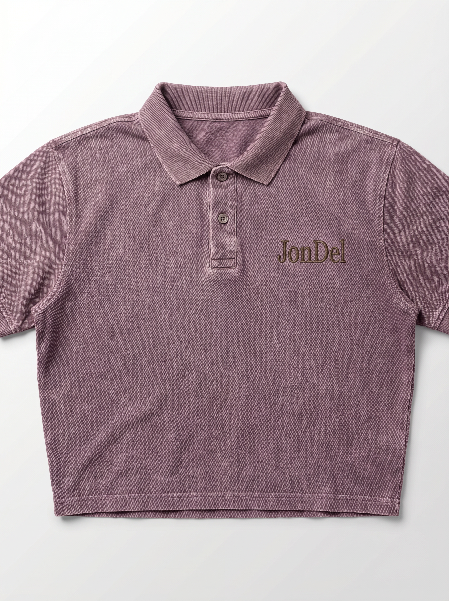 Mauve Distressed Polo